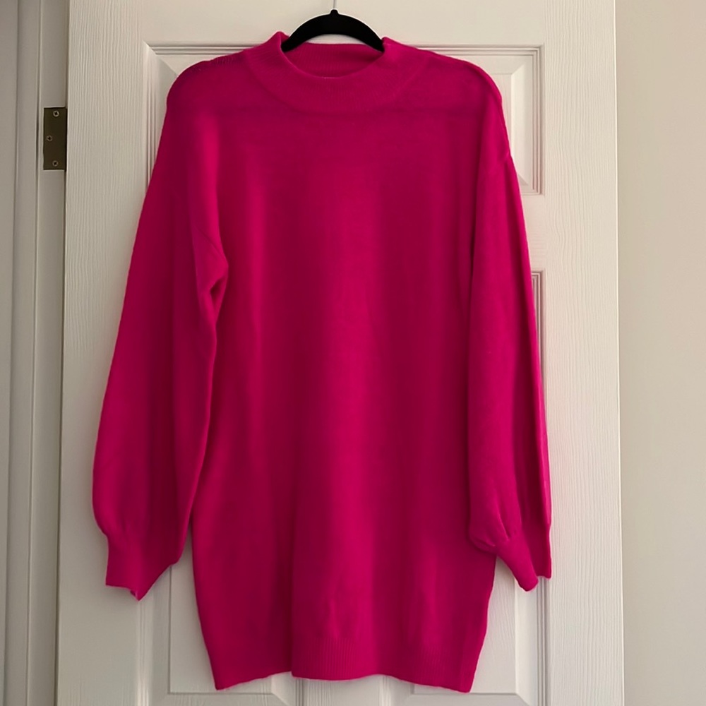 Long sleeve turtleneck sweater dress